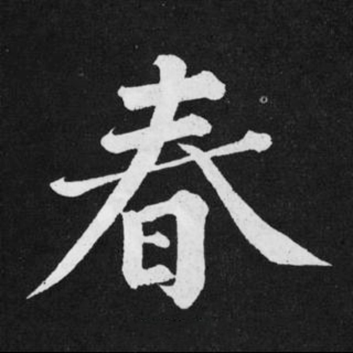 让孔乙己去研究茴字的写法吧，我们只研究春节的“春”字书法写法