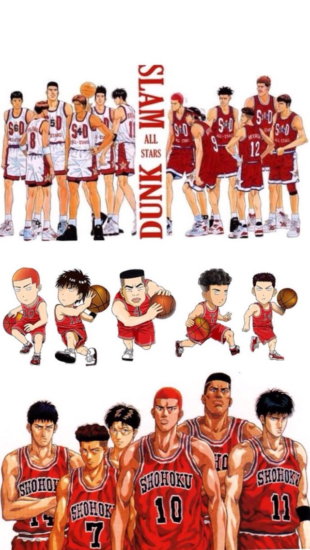 漫画版nba球星,动漫灌篮高手!壁纸来了!