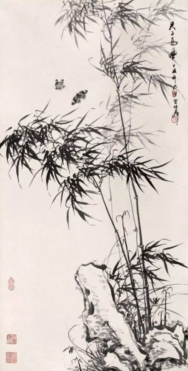 启功等多位大师竹子作品欣赏你更喜欢谁的风格
