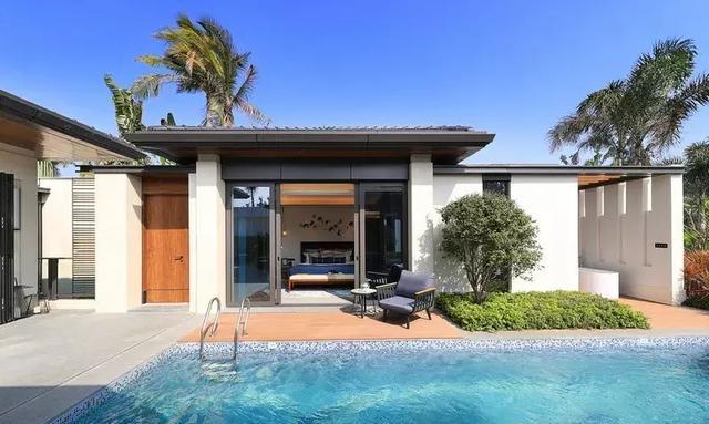 三亚海棠华著,一线临海别墅社区,中国传统的合院经典杰作