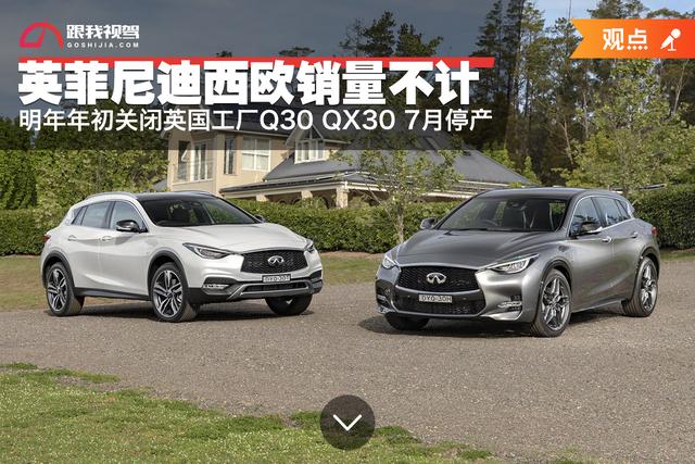 英菲尼迪西欧销量不计明年年初关闭英国工厂 Q30 & QX307月停产