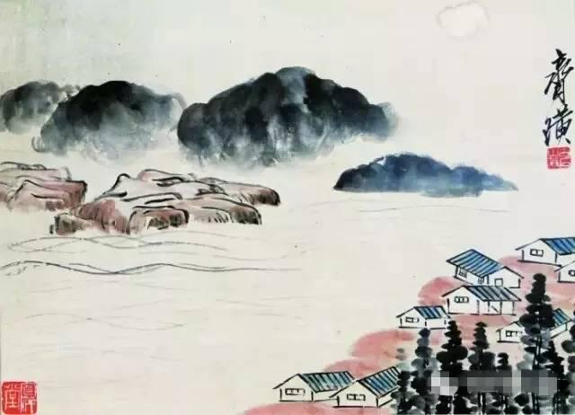 ��ʯ�����ʫ�黭��ɽˮ54��