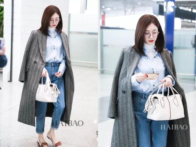 女星|袁泉,江疏影的冬天机场照;一个简约满分,一