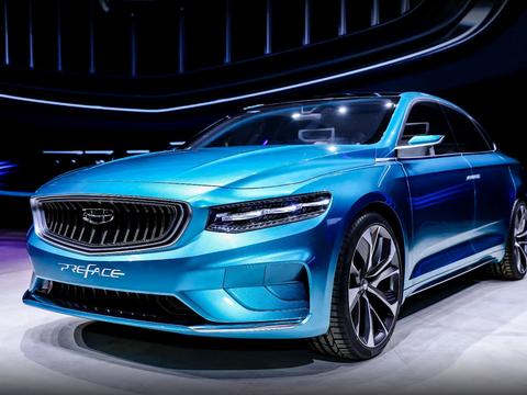 直瀑格栅、无框车窗、水晶大灯，吉利发布全新CMA架构概念轿车