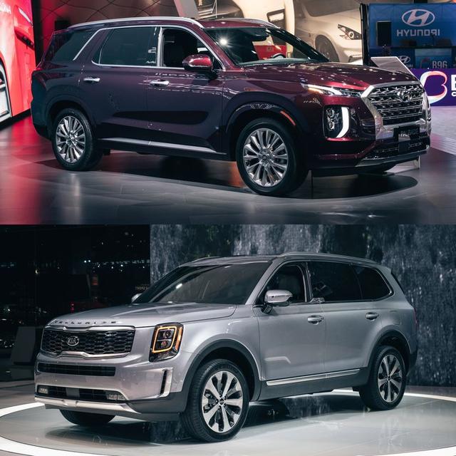 中大型七座SUV的两颗新星:现代Palisade和起亚Telluride对比