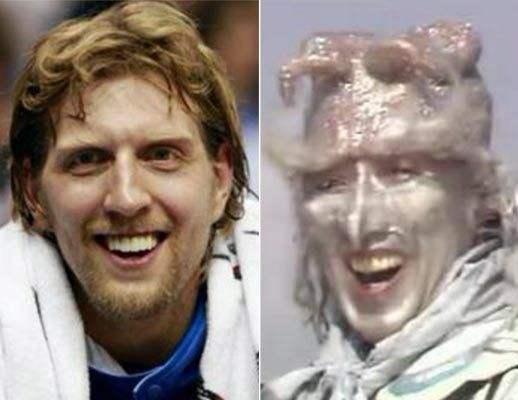 NBA球星与中国明星撞脸，坚持到第3张，实在没忍住！