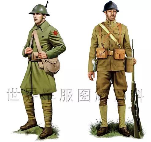 一战军服百科:第一次世界大战美军步兵制服
