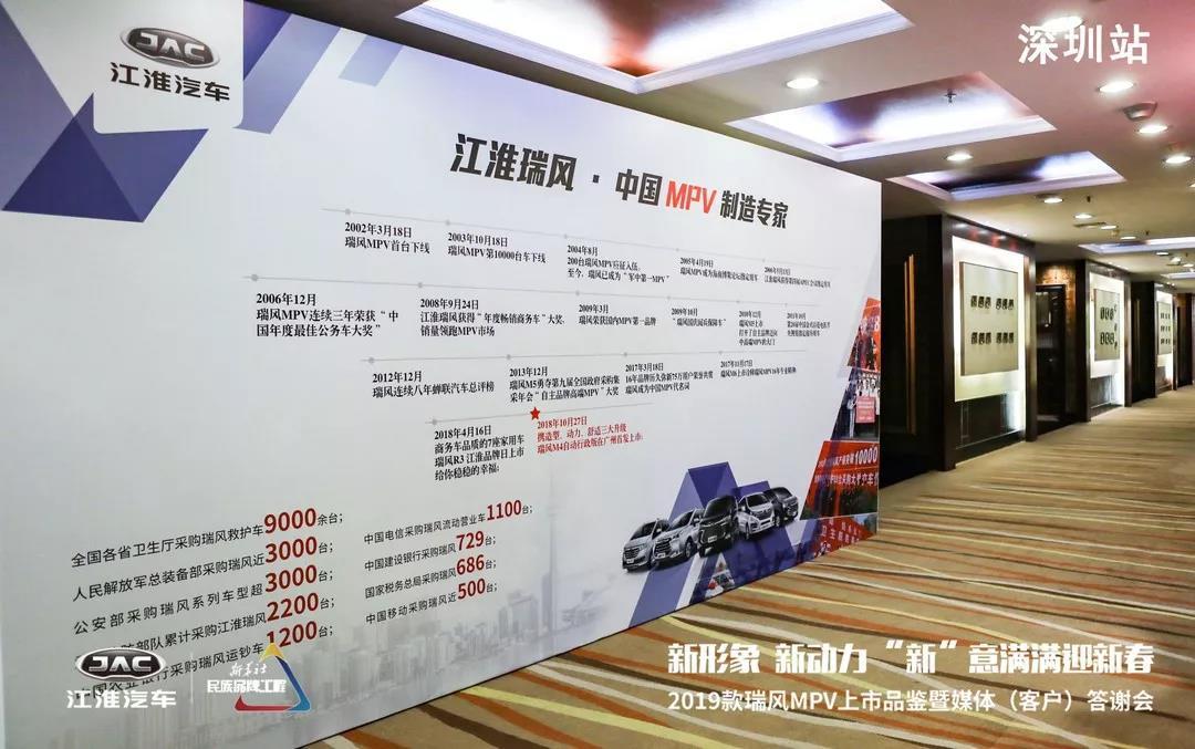 江淮瑞风MPV 2018年销量超6万 全系更新2019款再发力