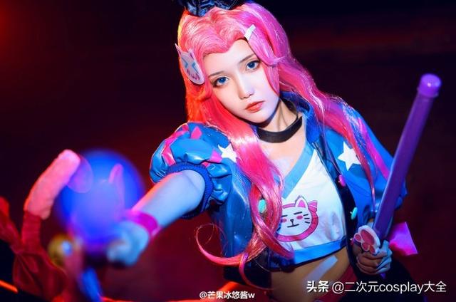 《王者荣耀》节奏热浪阿轲cos,元气小可爱满满的青春气息!