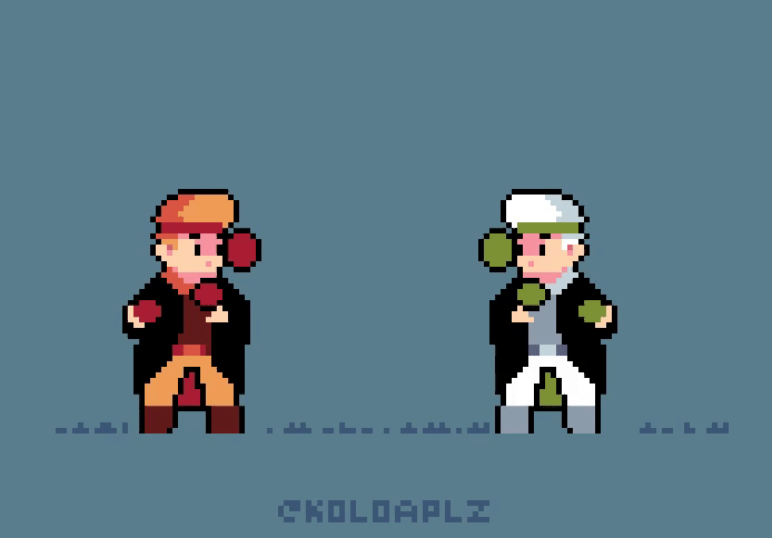 一组q弹的动画特效 像素动画师 nick n.