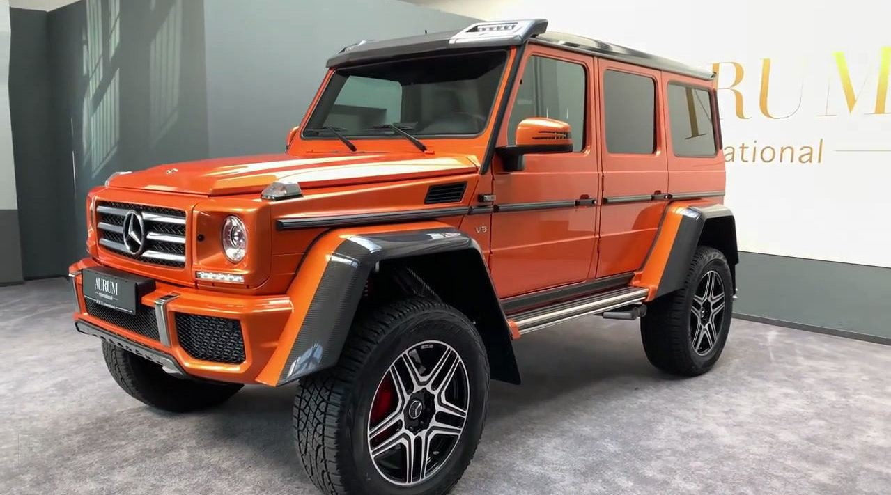 奔驰 G 500 4×4² 落日橙色 ，如果喜欢的话