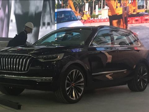 红旗概念SUV，整车的风格是一贯的家族式设计