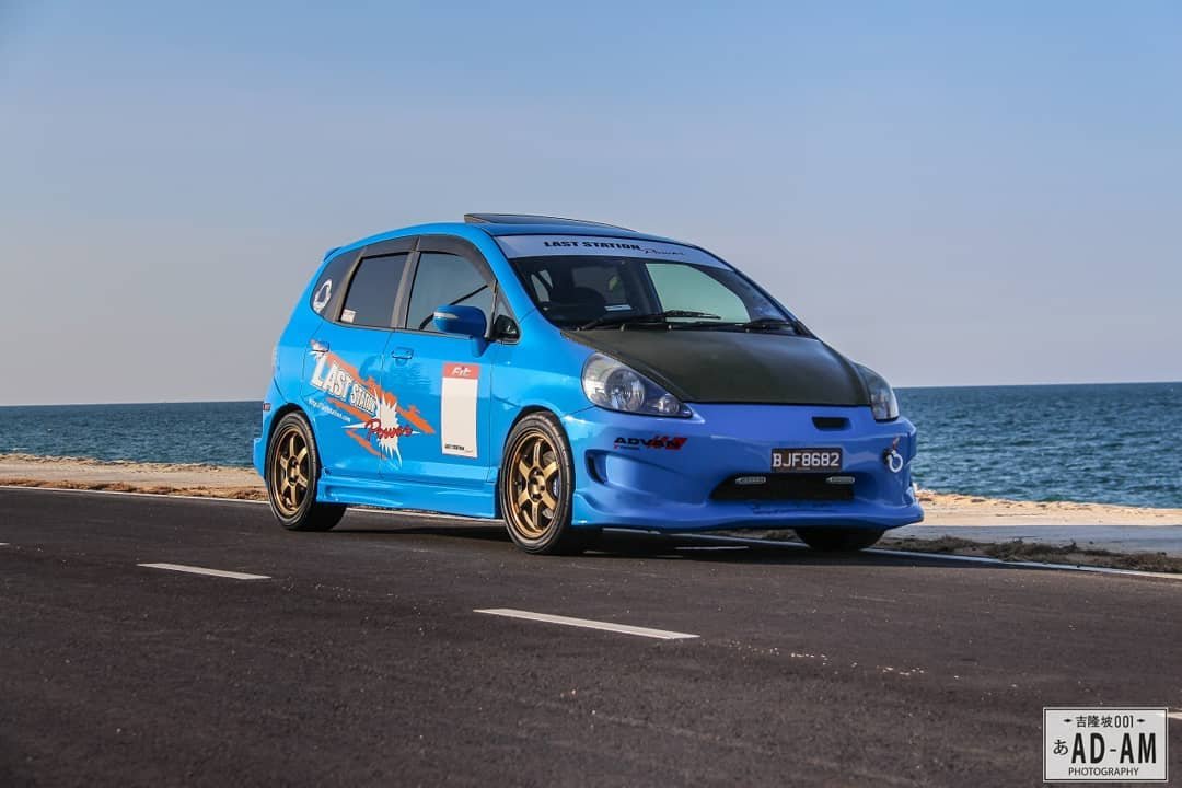 赛道小怪兽,全副武装的本田飞度gd3ins:adamphotography