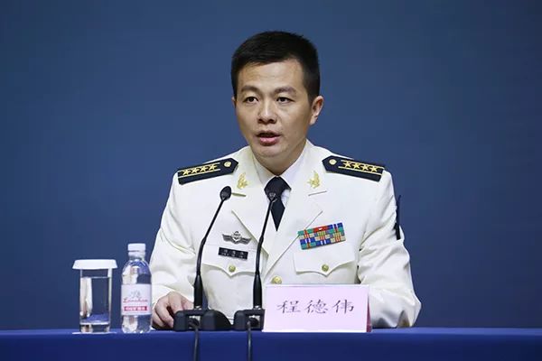 海军新任极速PK10发言人程德伟。澎湃极速PK10记者 赵昀 图