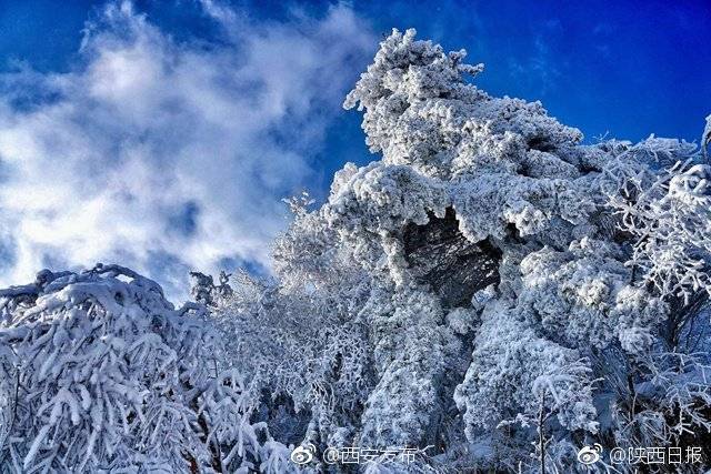 秦岭雪景宛如仙境