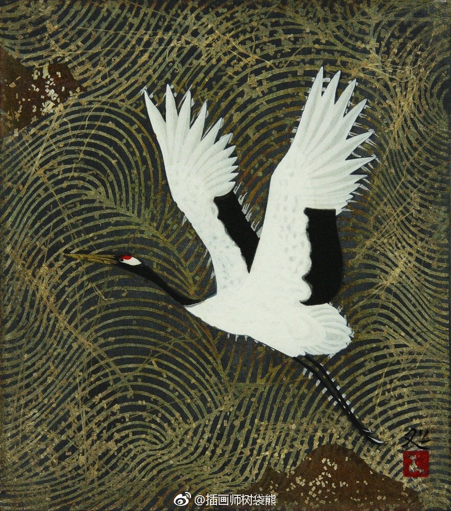 日本画家Matazo Kayama 加山又造（1927-2004）绘画作品出生于日本京 