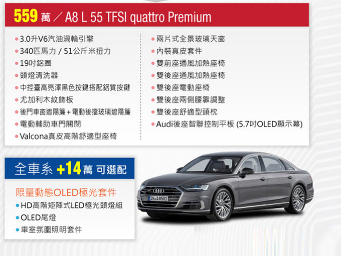 8月正式上市!奥迪新款A8开启预售,标配ACC系统,尺寸比奔驰S还大