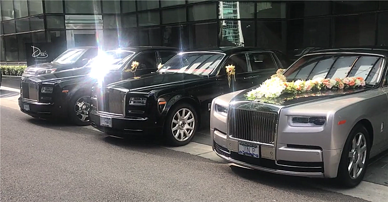 国内一富二代结婚,婚车租用花10万,不是兰博基