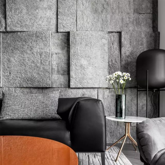 150㎡简约风私宅，石材沙发背景设计，极具视觉冲击力！