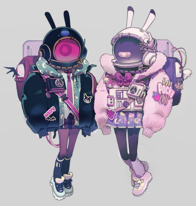 少女太空服 画师:inhyetwi:inhye16