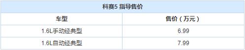 引领汽车下乡再升级 长安欧尚科赛5上市售价6.99起