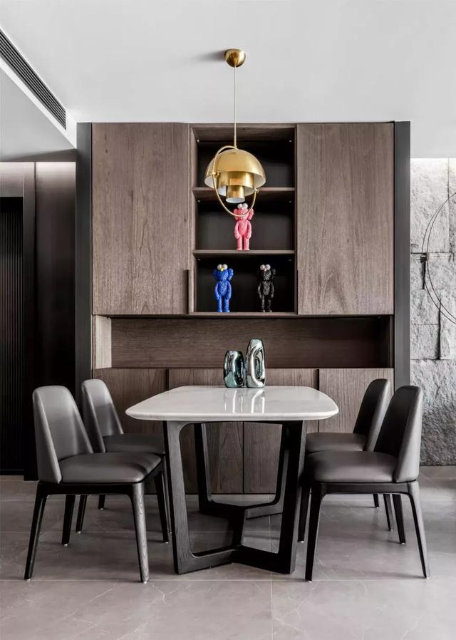 150㎡简约风私宅，石材沙发背景设计，极具视觉冲击力！