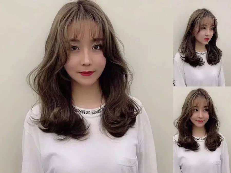 2019年最火的"摩根烫"发型,脸大,发量少女生烫超好看