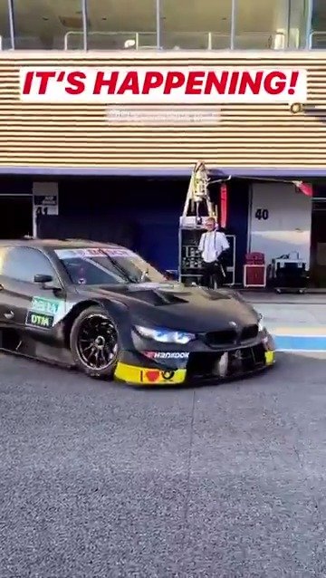 库比卡测试宝马M4 DTM赛车的视频，能找到的就这么一点点