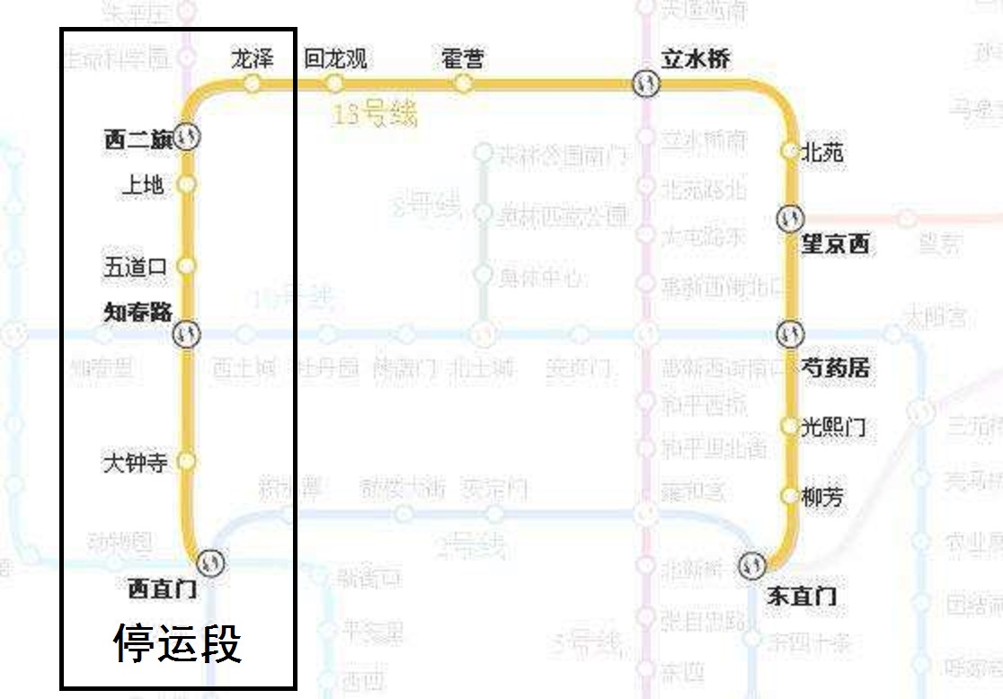 北京地铁13号线图片