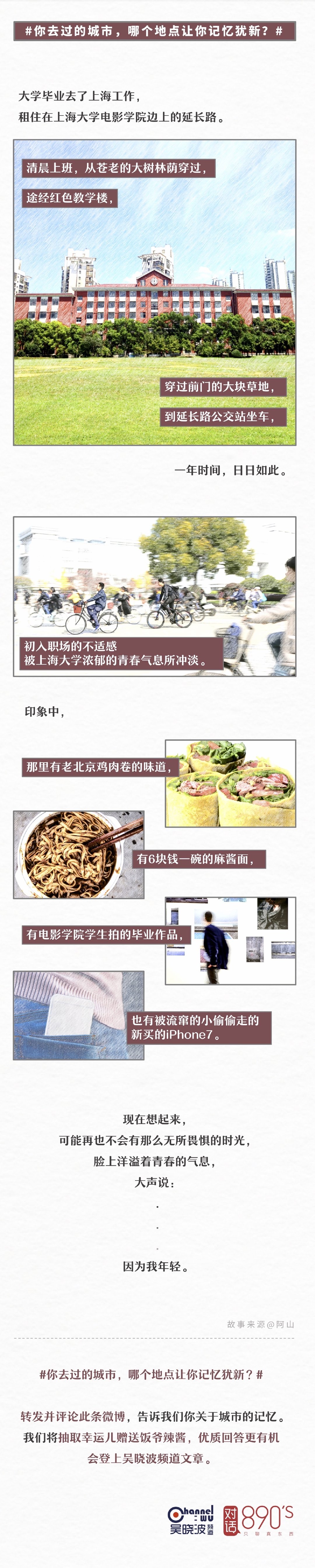 转发并评论此条微博，告诉我们你关于城市的记忆