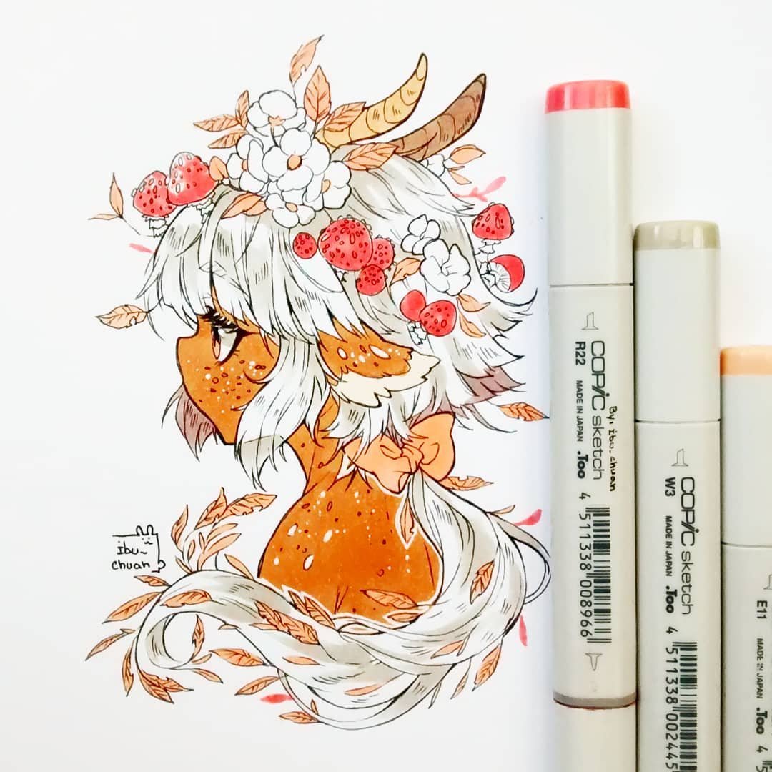 ibuchuan最新插画2021,ibu chuan最新插画 插画师ibu_chuan笔下的作品怎么可以这么好看!快来一起康康神仙画画