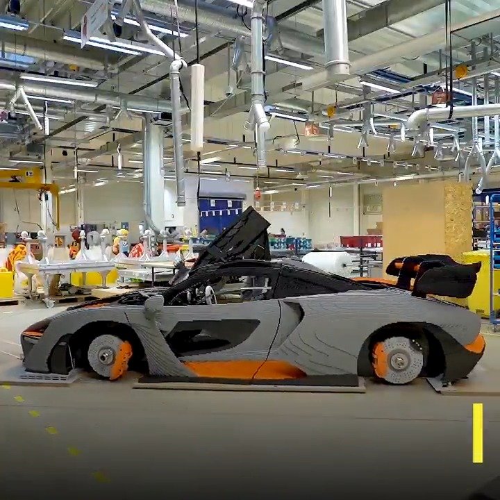 乐高1：1比例的迈凯伦塞纳跑车