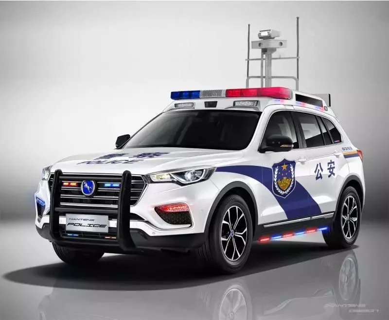 帅呆了!汉腾汽车摇身一变成智能警车,安全实力超“爆表”!