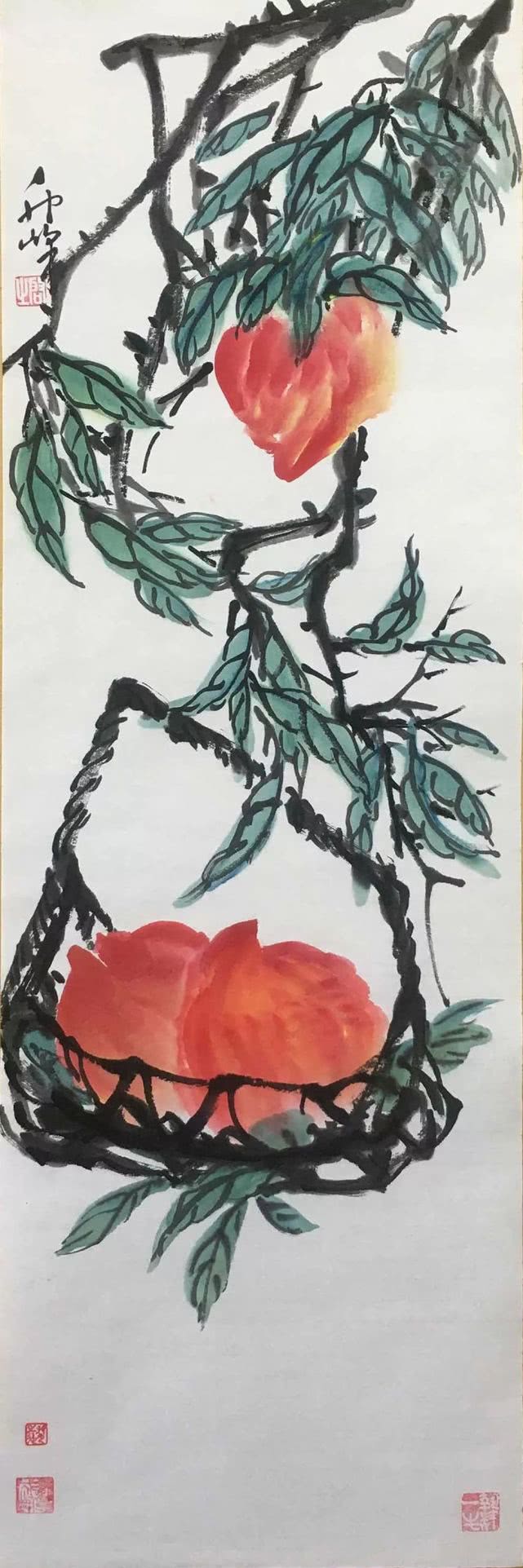 “来自一颗小桃子的美好祝福”画家卯峰作品欣赏