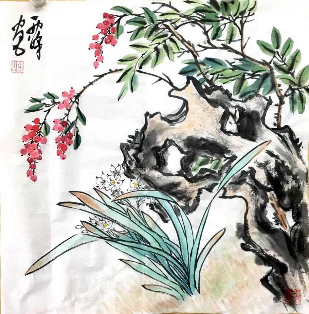 “来自一颗小桃子的美好祝福”画家卯峰作品欣赏