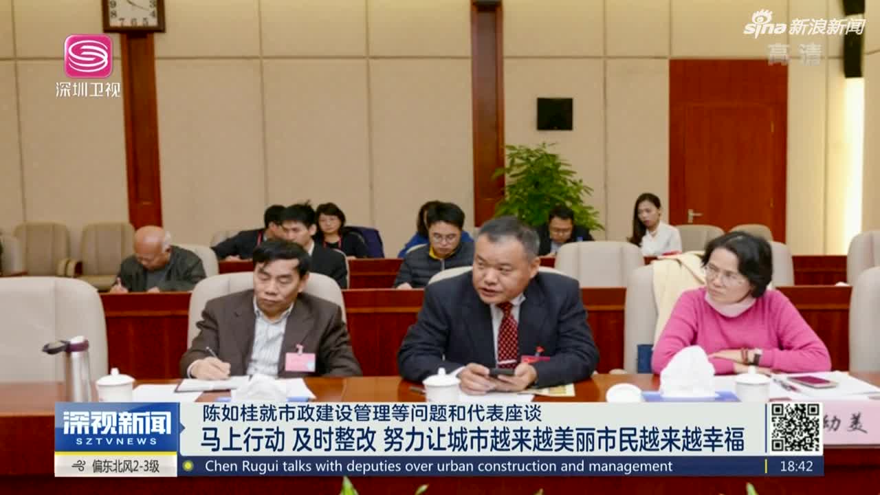 《深视新闻》陈如桂就市政建设管理等问题和代表座谈