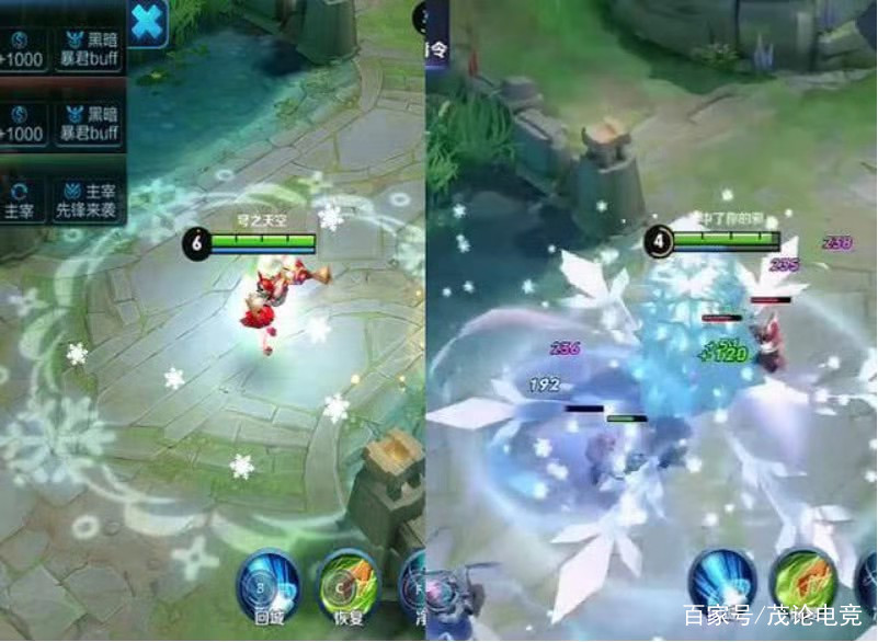 王者荣耀：貂蝉圣诞恋歌重做，淡蓝色莲花的技能特效，美炸了！