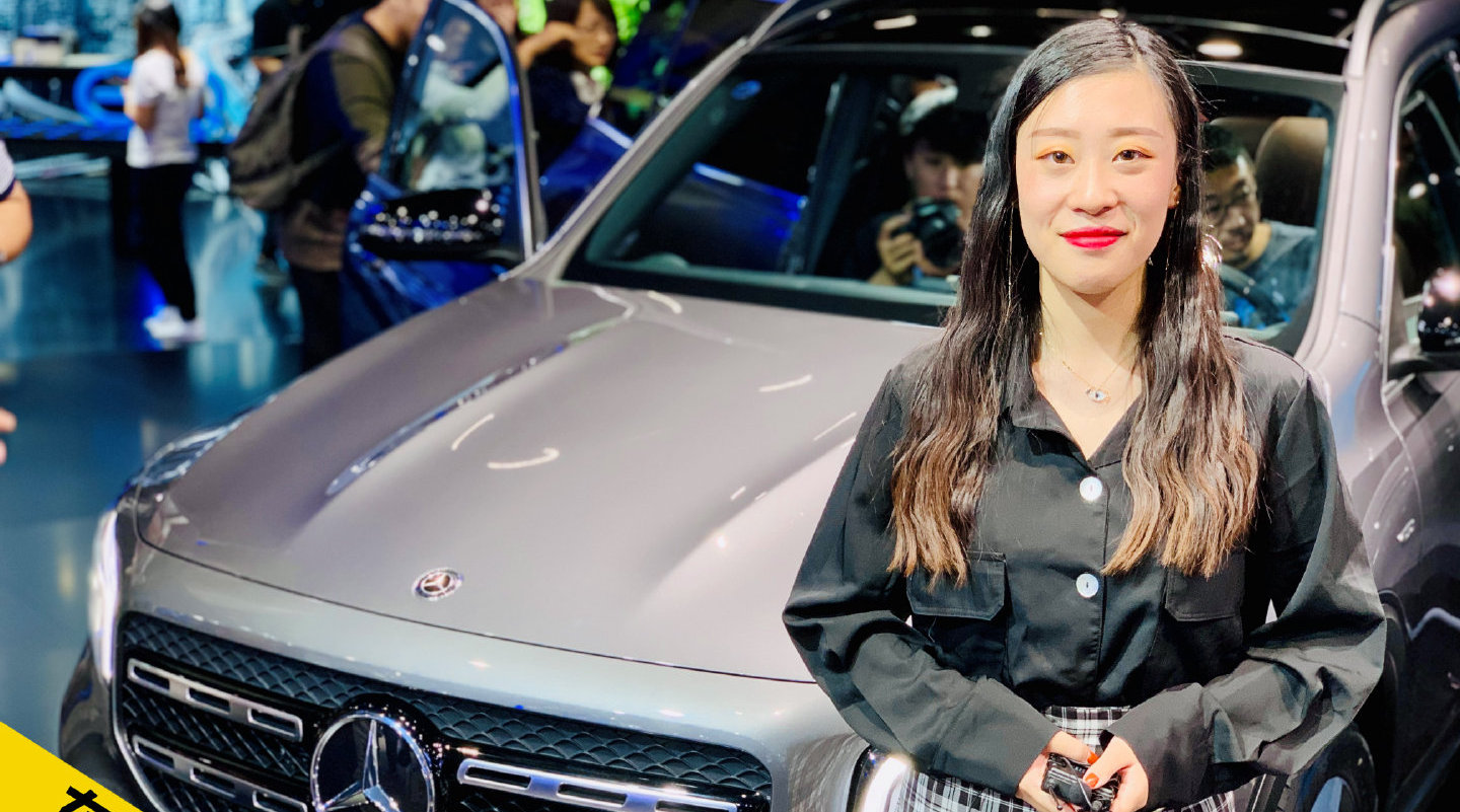 广州车展上，奔驰GLB无疑成为了焦点车型