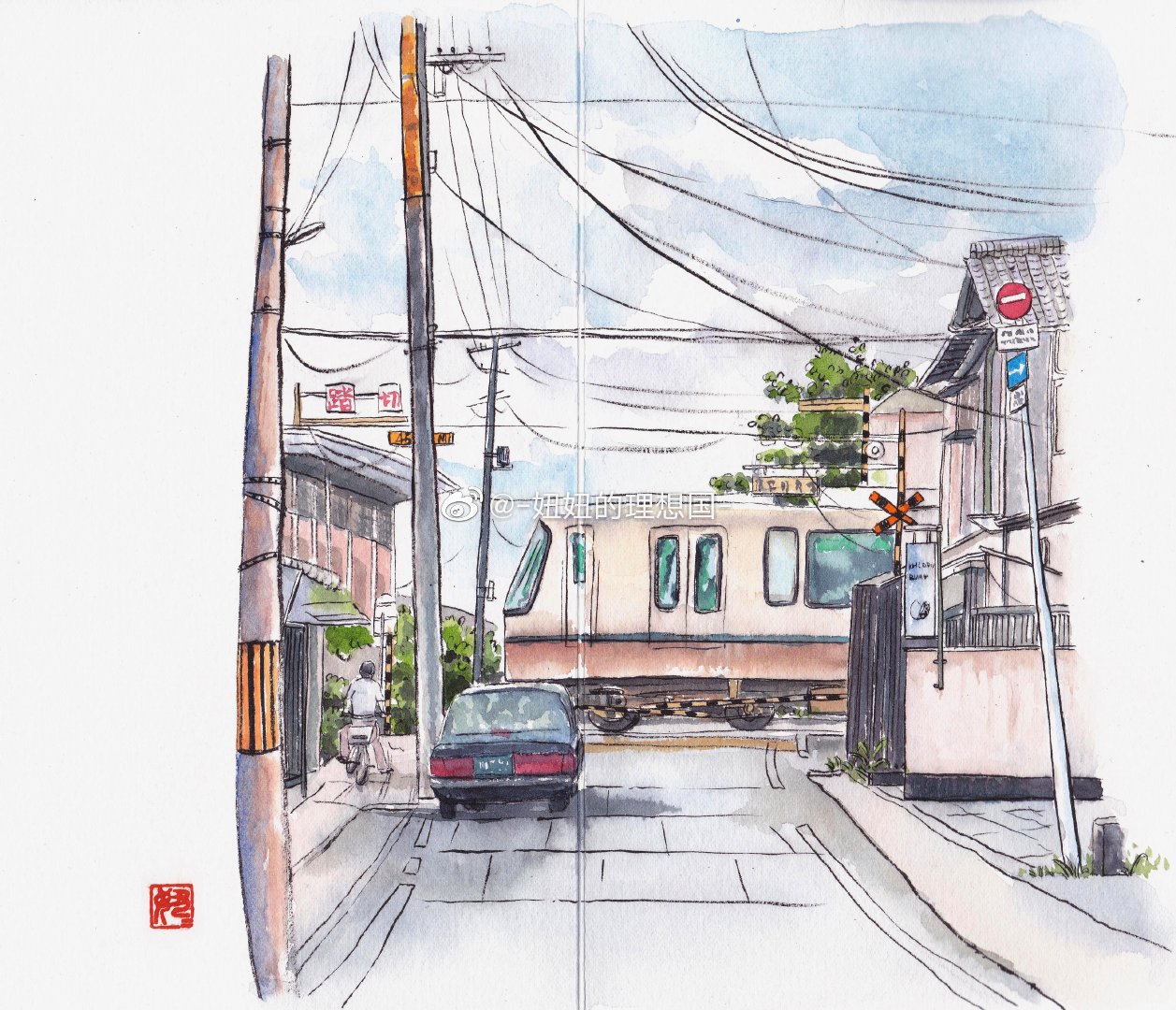 整理一波之前画的日本街景 手绘 作者(|街景|理想国