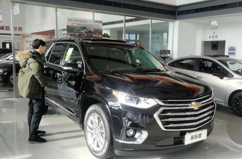 首台雪佛兰全新7座SUV到店！黑色车身相当大气 轴距3071mm配9AT