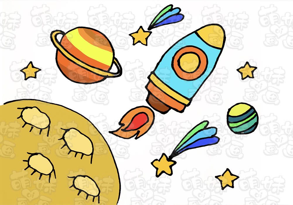 宇宙自然海洋主题简笔画教程给孩子收藏吧