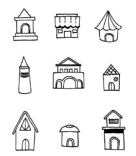 我国古代房子简笔画图片_纵览新闻