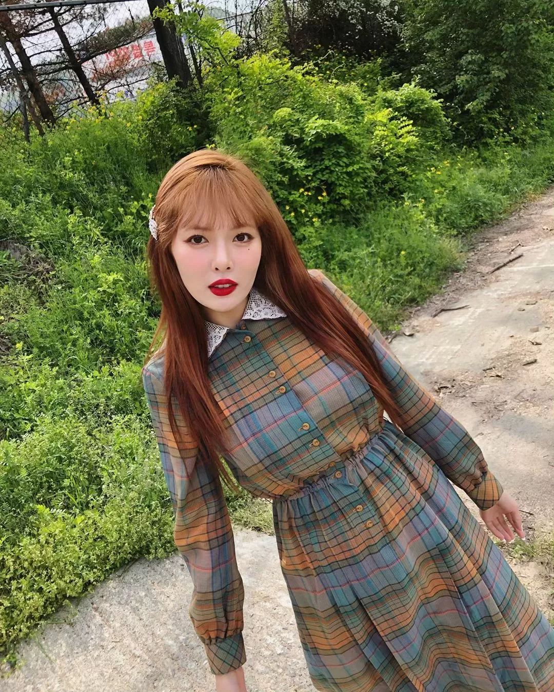 齐刘海泫雅完美演绎“清纯的性感” 好绝一女的！