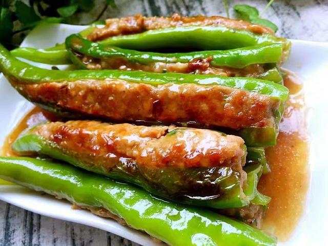 绿色酿肉腊肉吃的14款最好,比排骨都好吃,亲朋好友聚秘制好菜做法煮一下出现青青椒图片