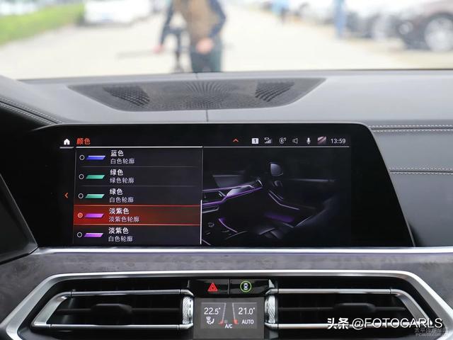 2019款宝马X5 顶配版,宝石青色最好看,水晶档把秒赞