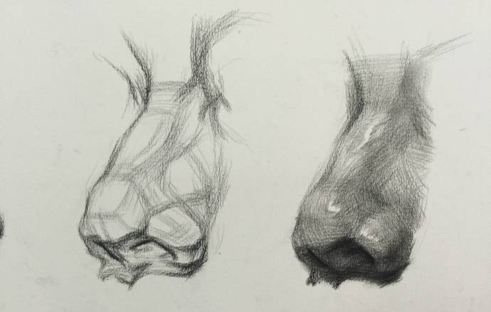 一组很赞的素描五官手绘课件,有需要的同学转!