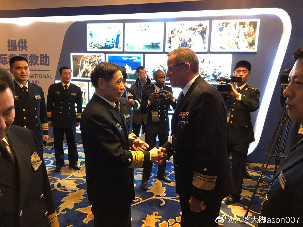 来华参加 庆祝活动的德国海军参谋部长Andrea