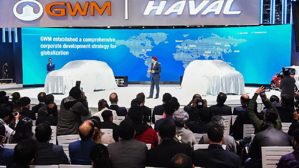 长城开年破势 进军第四大汽车市场 印度德里车展“包馆”