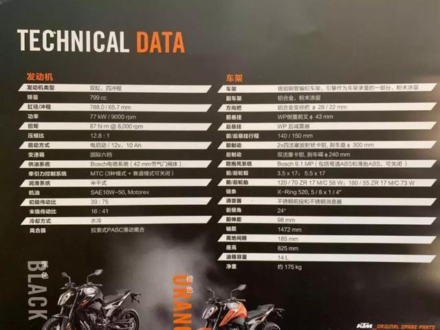 12.68万,KTM 790 DUKE正式进入国内,最大马力105匹
