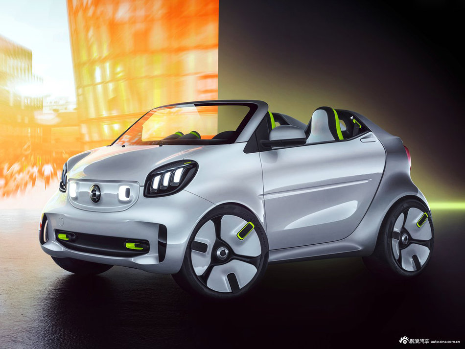 日前，smart官方发布了Forease概念车的官图，该车为一款敞篷电动车